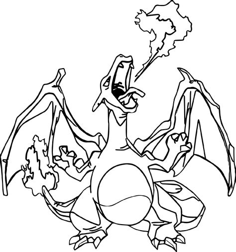 charizard coloring page|Charizard Coloring Pages (Free PDF Printables)